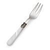 Cake Fork / Pastry Fork, White with Mother of Pearl