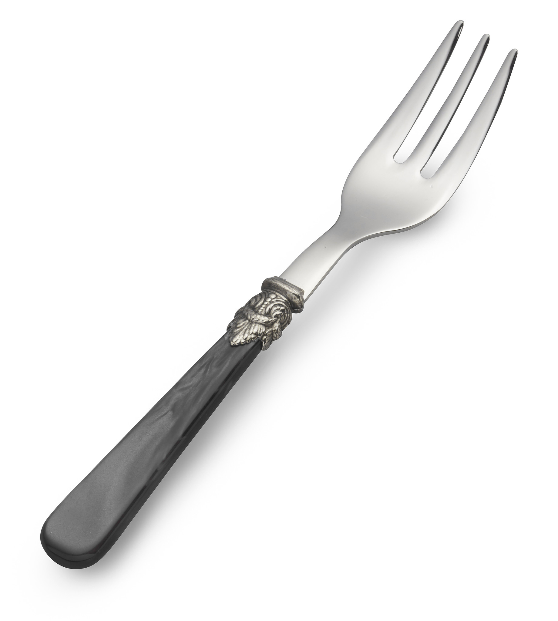 Cake Fork / Pastry Fork, Black with Mother of Pearl, EME Napoleon