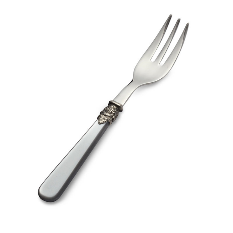 Cake fork / Pastry Fork, Gray with Mother of Pearl