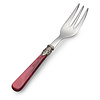 Cake Fork / Pastry Fork, Red with Mother of Pearl