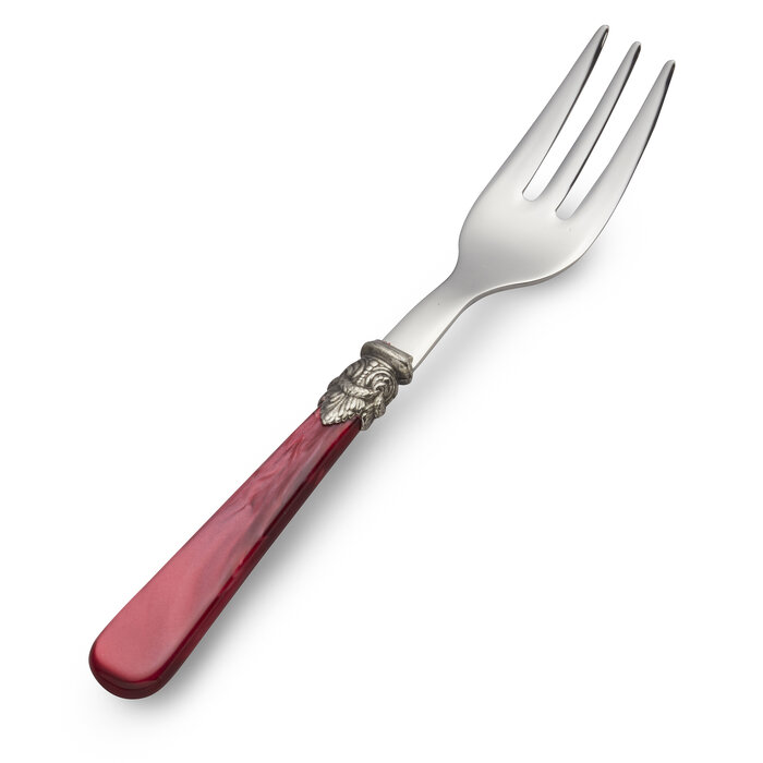 Tenedor para tarta, Rojo (nácar)