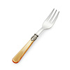 Cake Fork / Pastry Fork, Orange with Mother of Pearl
