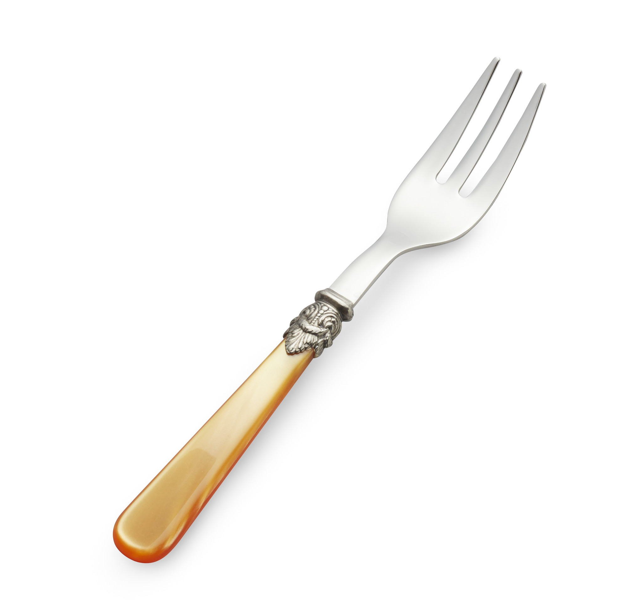 Cake fork, Orange (mother-of-pearl)