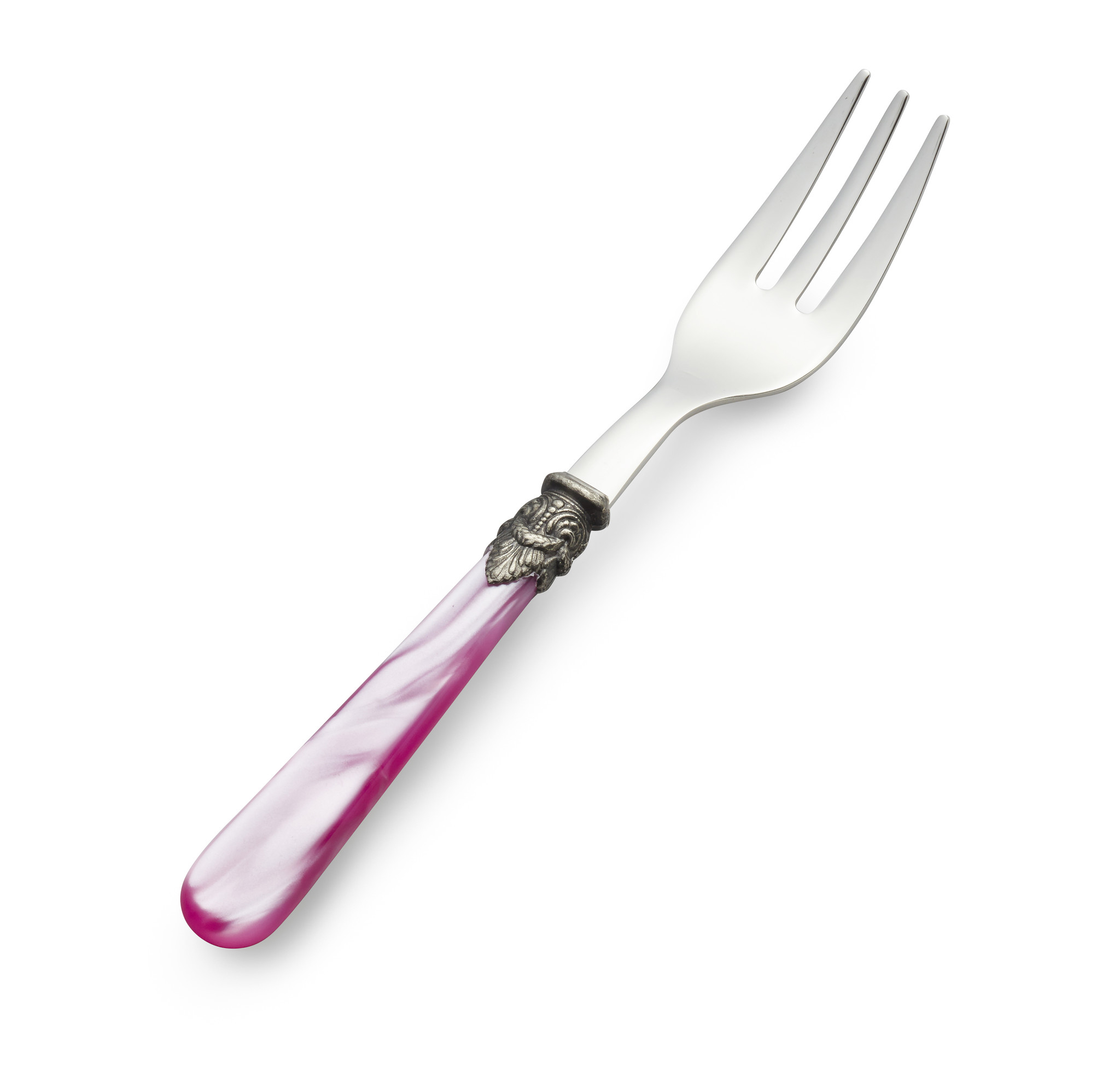 Fourchette à gâteau, Fuchsia (éclat nacré)