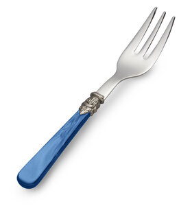 Fourchette à gâteau, Bleu (nacré)