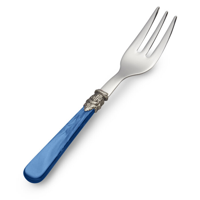 Cake fork, Blue (mother-of-pearl sheen)
