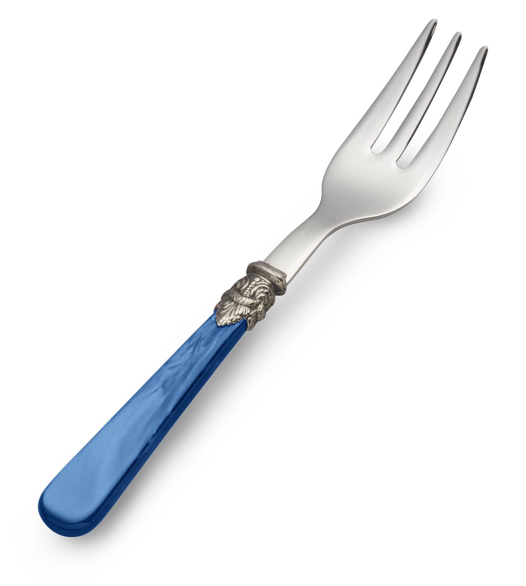 Blue Italian Pastry Forks Set of 6
