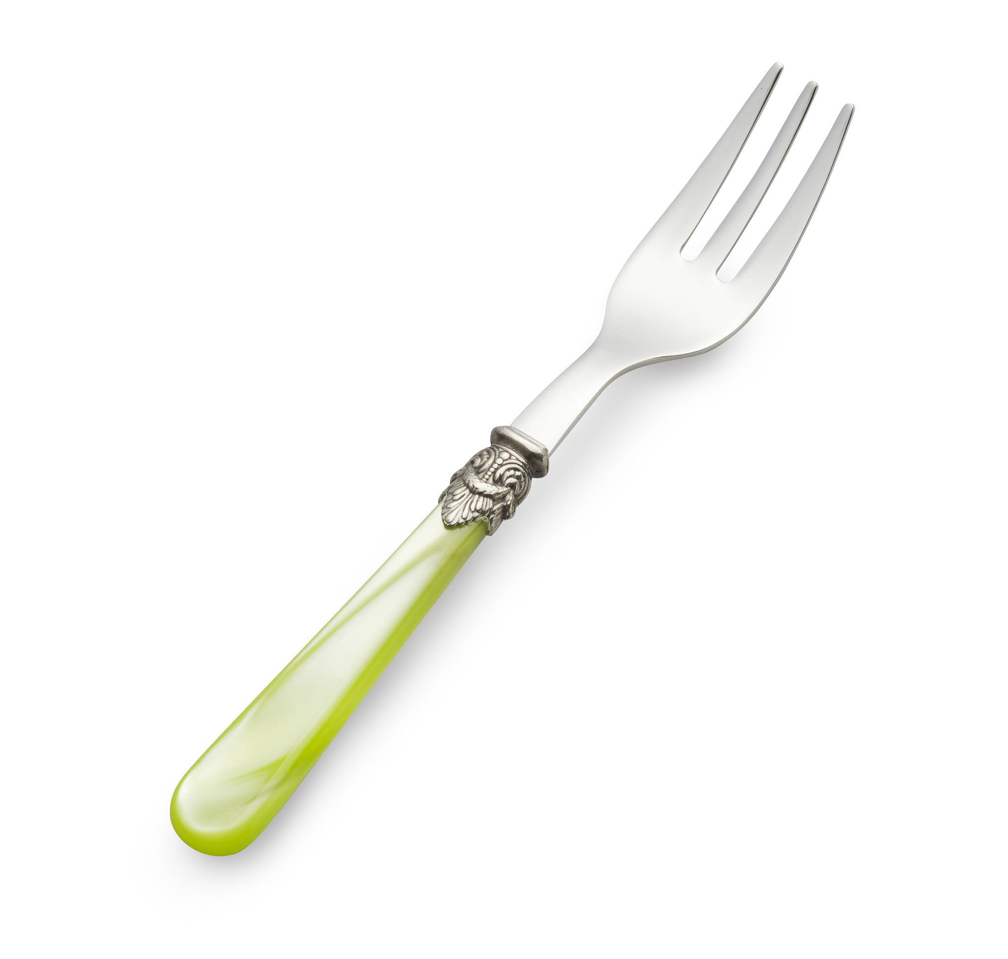 Tenedor para tarta, Verde Claro (nácar)