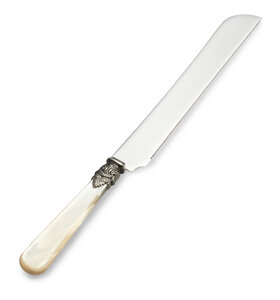 Cuchillo para pan / Cuchillo de Tarta, Marfil (nácar)