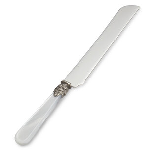 Cuchillo para pan / Cuchillo de Tarta, Blanco (nácar)