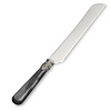 Cake Knife / Breadknife, Black with Mother of Pearl