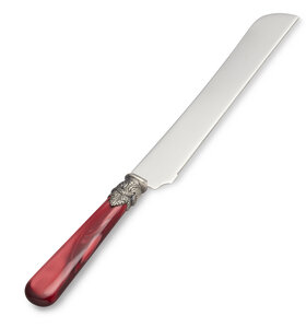 Tortenmesser, Rot (Perlmutt)