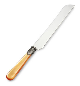 Cuchillo para pan / Cuchillo de Tarta, Naranja (nácar)