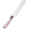 Cake Knife / Breadknife, Pink with Mother of Pearl