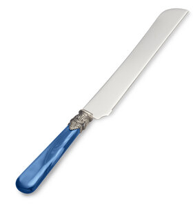 Couteau à pain / Couteau à Tarte, Bleu (nacré)