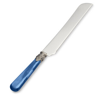 Couteau à pain / Couteau à Tarte, Bleu (nacré)