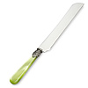 Cake Knife / Breadknife, Light Green with Mother of Pearl