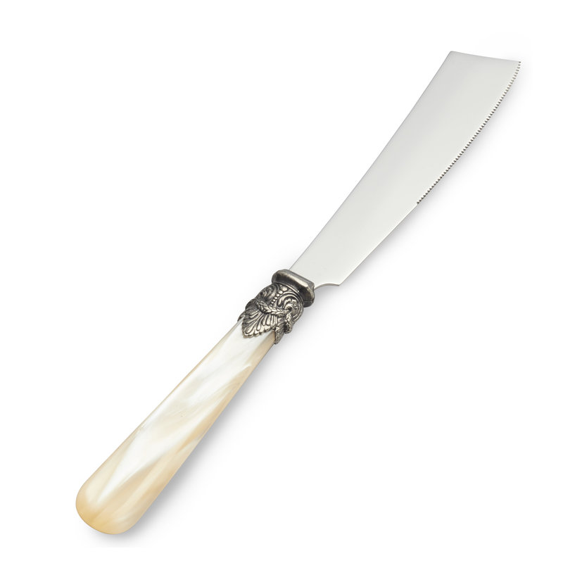 Kleine Kuchenmesser Elfenbein mit Perlmutt