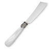 Small Cake Knife, White with Mother of Pearl