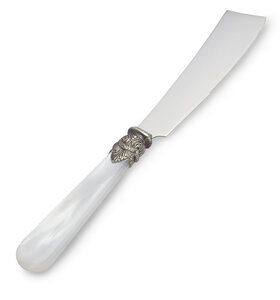 Couteau à gâteaux, Blanc (nacré)