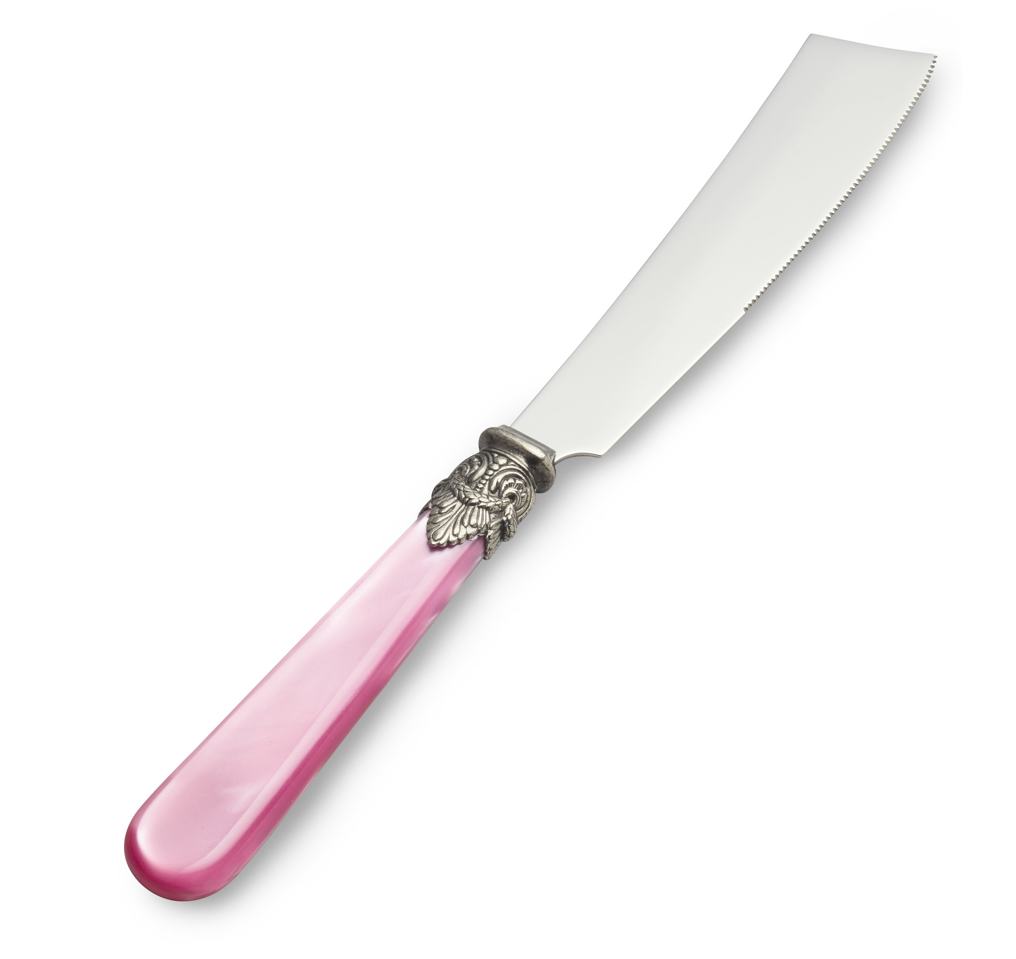 Cake knife, Fuchsia (mother-of-pearl sheen)