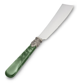 Cake knife, Green (mother-of-pearl)