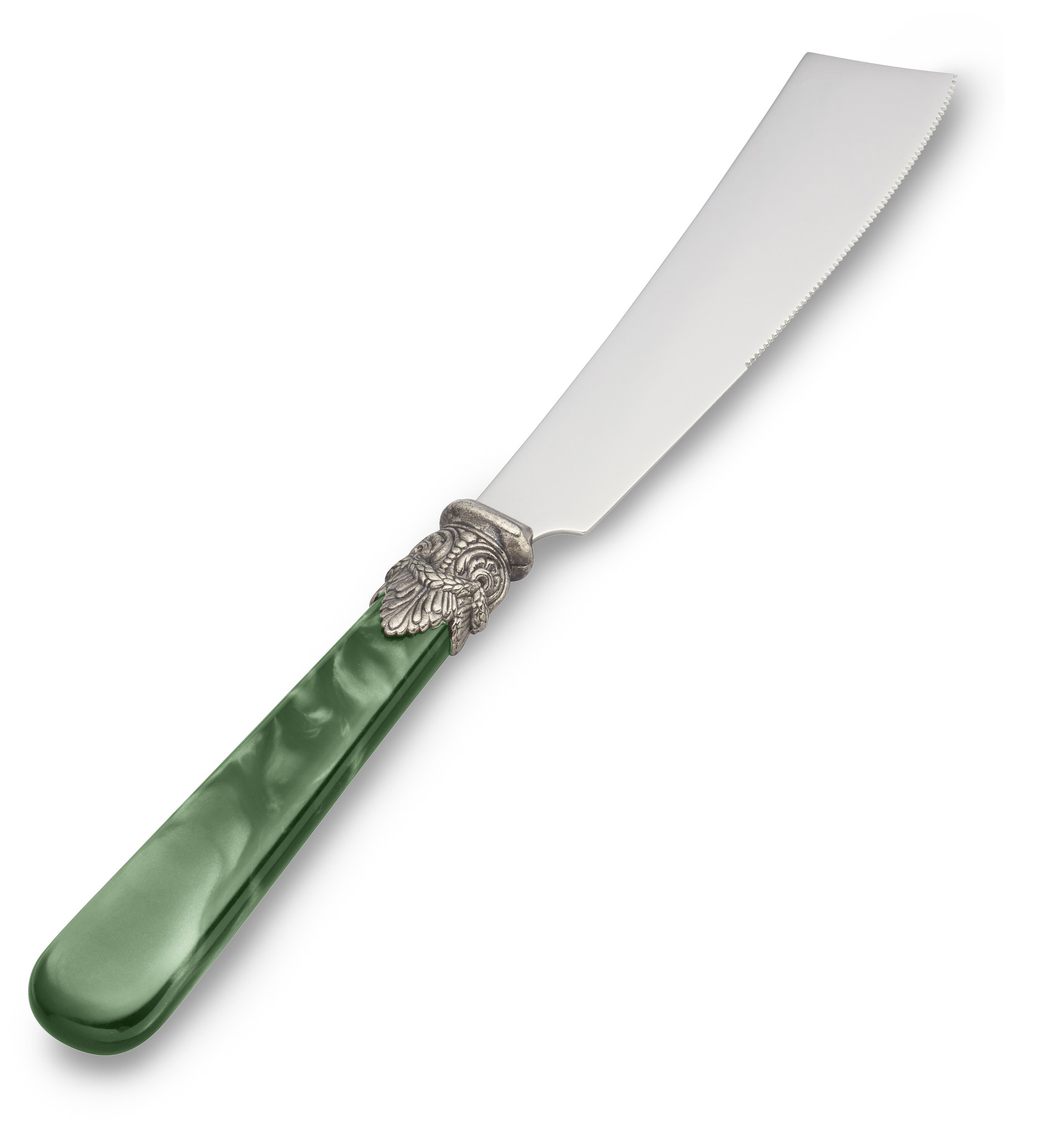 Couteau à gâteaux, Vert (nacré)