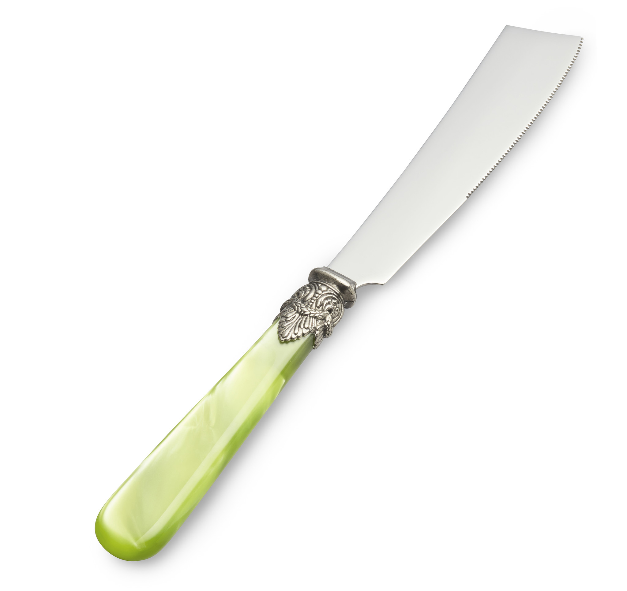 Cuchillo para tarta, Verde Claro (nácar)