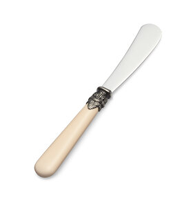 Large butter knife, ivory (matte)