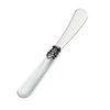 Buttermesser / Tapasmesser, Weiß mit Perlmutt (18 cm)