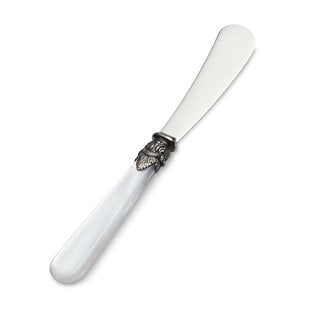 Großes Buttermesser, Weiß (Perlmutt)