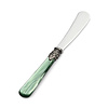 Butter Knife / Tapas Knife, Green with Mother of Pearl (7,1 inch)