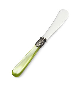 Großes Buttermesser, Hellgrün (Perlmutt)