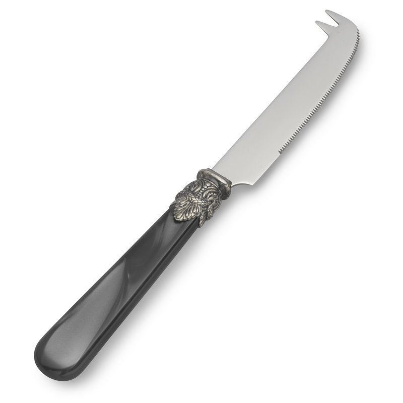 Käsemesser Schwarz mit Perlmutt