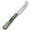 Cheese Knife, Green with Mother of Pearl