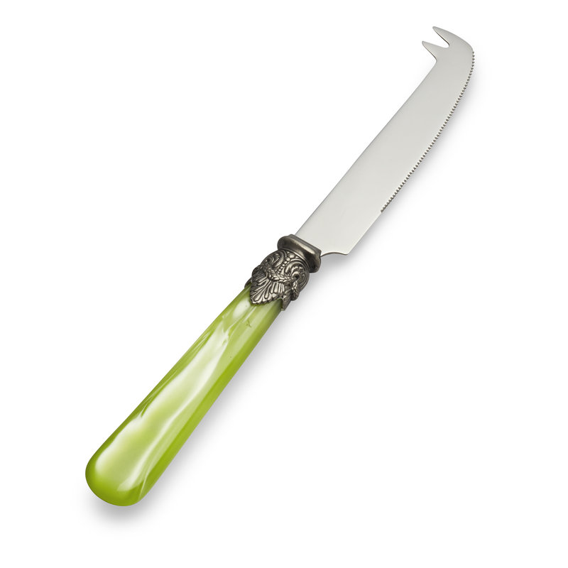 Käsemesser Hellgrün mit Perlmutt