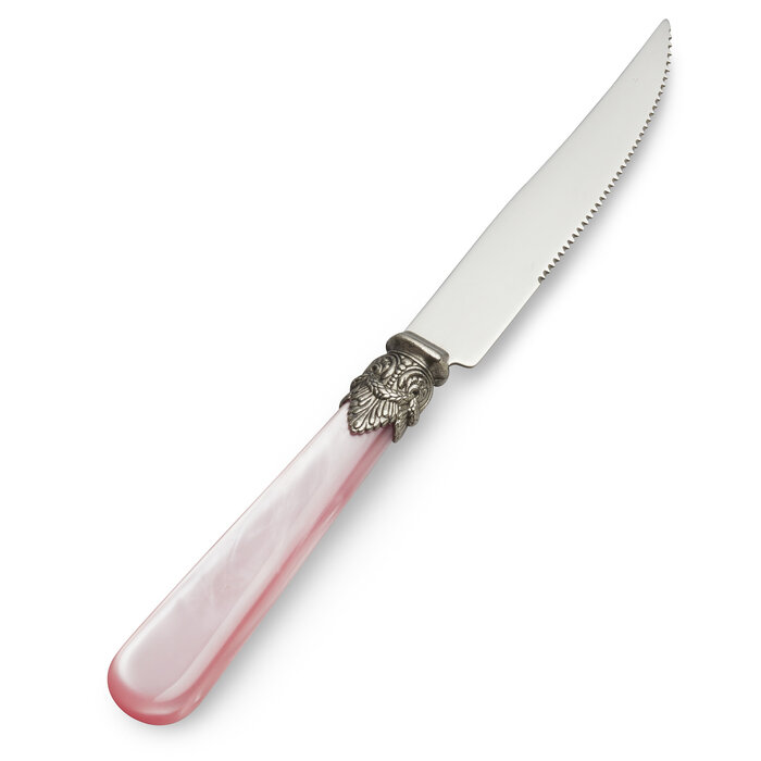 Steak Knife, Pink (mother-of-pearl)