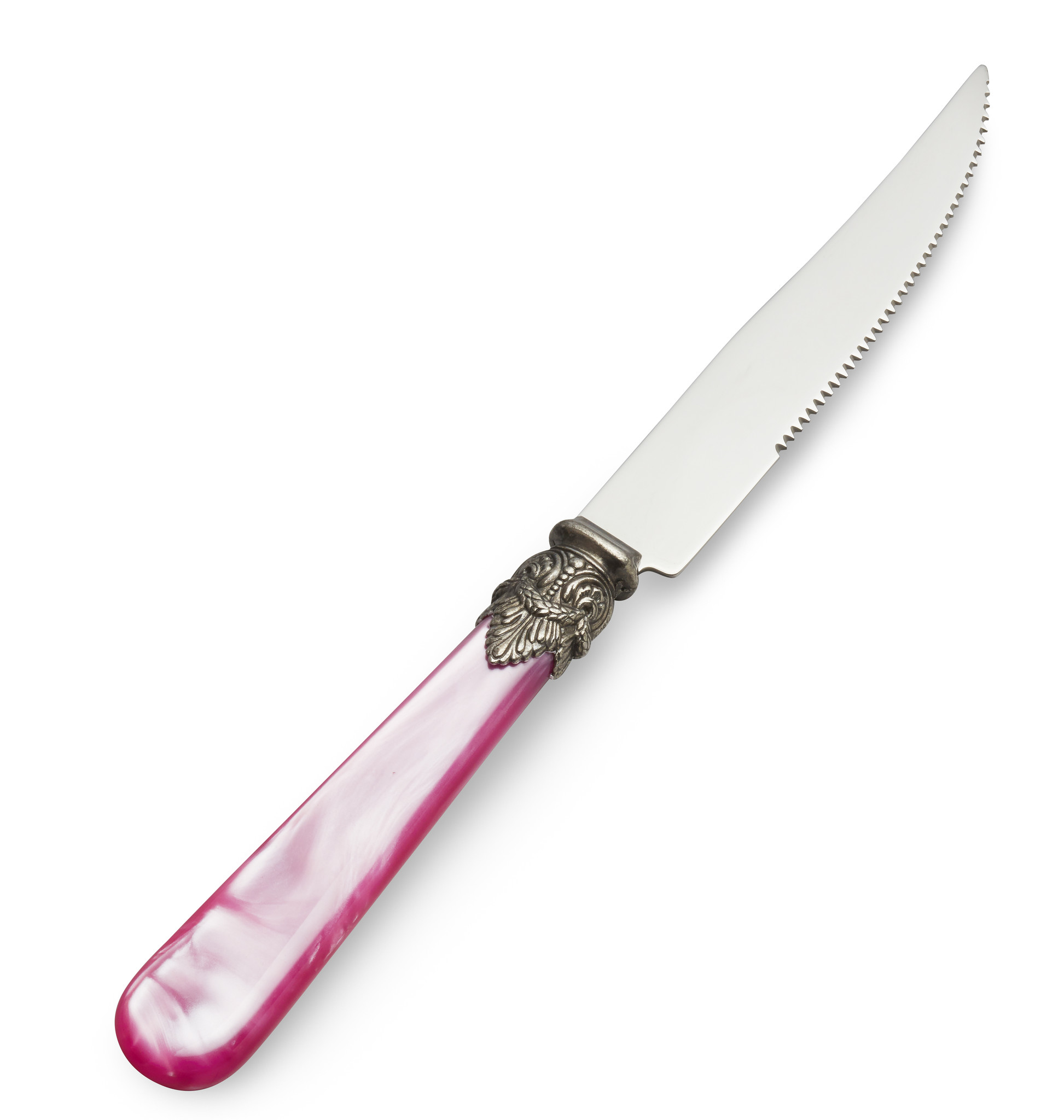 Couteau à Steak, Fuchsia (nacré)