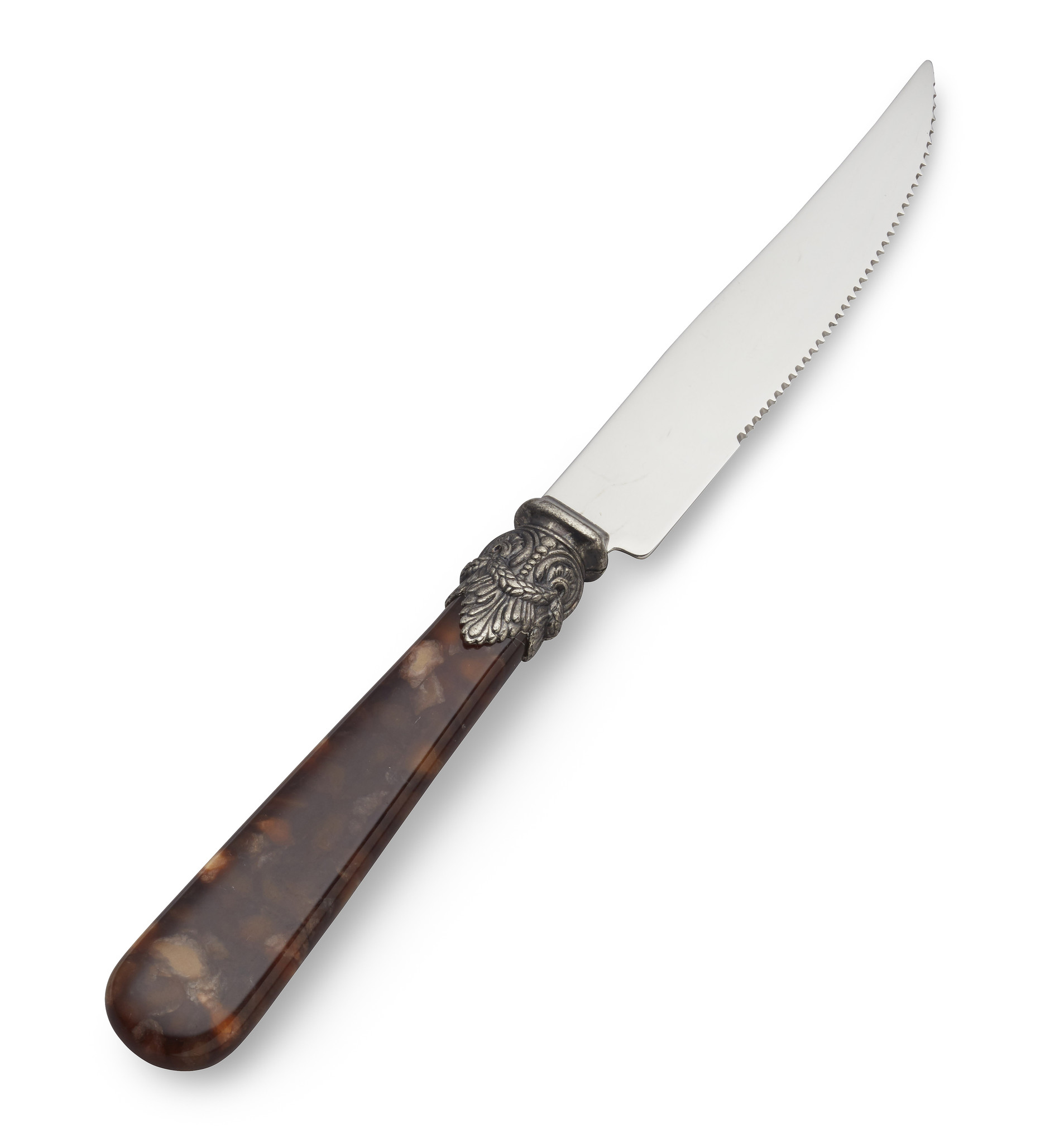 Couteau à Steak, Marron (motif tortue)