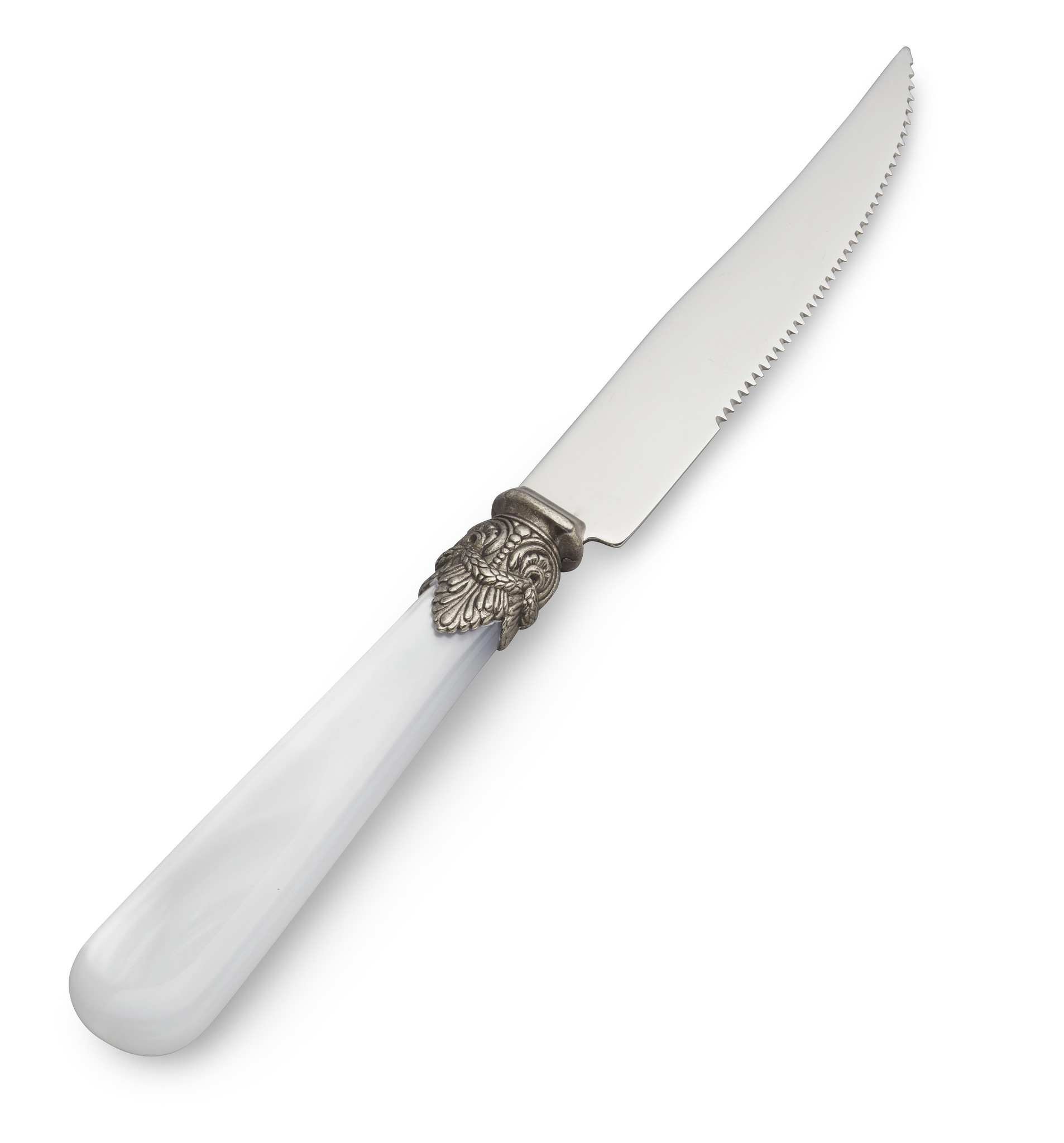 Couteau à Steak, Blanc (éclat nacré)