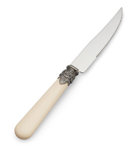 Steak knife, ivory (matte)
