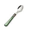 Teaspoon / Coffee spoon, Green  with Mother of Pearl (5,3 inch)