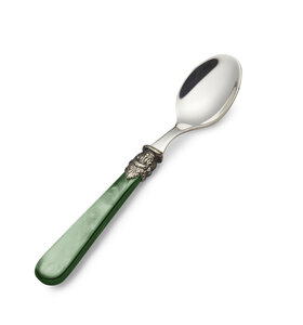 Small teaspoon, green (mother-of-pearl)