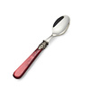Teaspoon / Coffee spoon, Red with Mother of Pearl (5,3 inch)