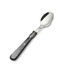 Teaspoon / Coffee spoon, Black with Mother of Pearl (5,3 inch)