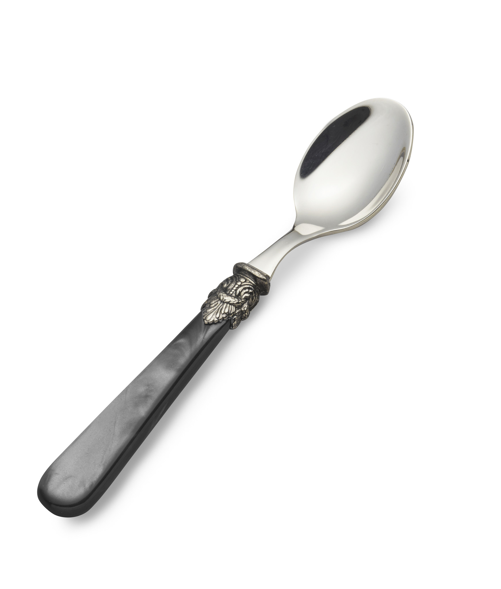 Cuillère à Thé, petite, avec manche Noir (nacré)