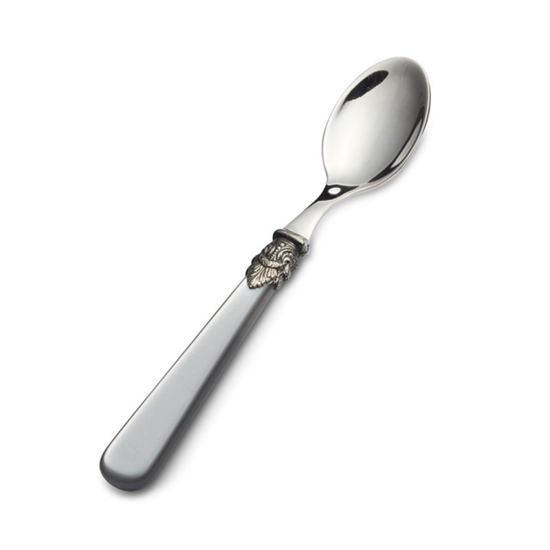 Theelepel / Koffielepel, Grijs met Parelmoer (13,5 cm)