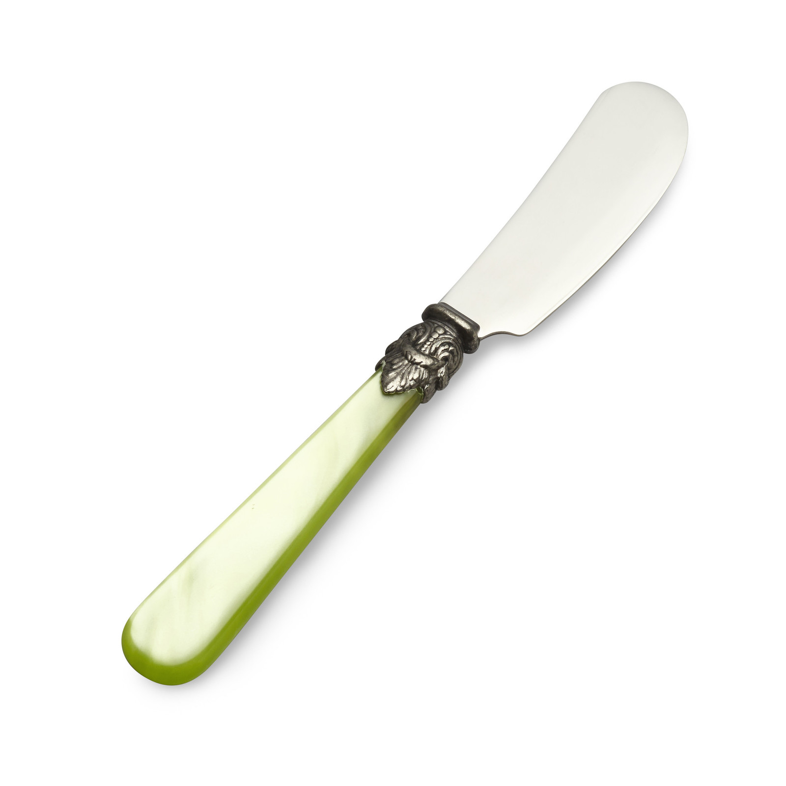 Buttermesser / Tapasmesser, Hellgrün mit Perlmutt (13,5 cm)
