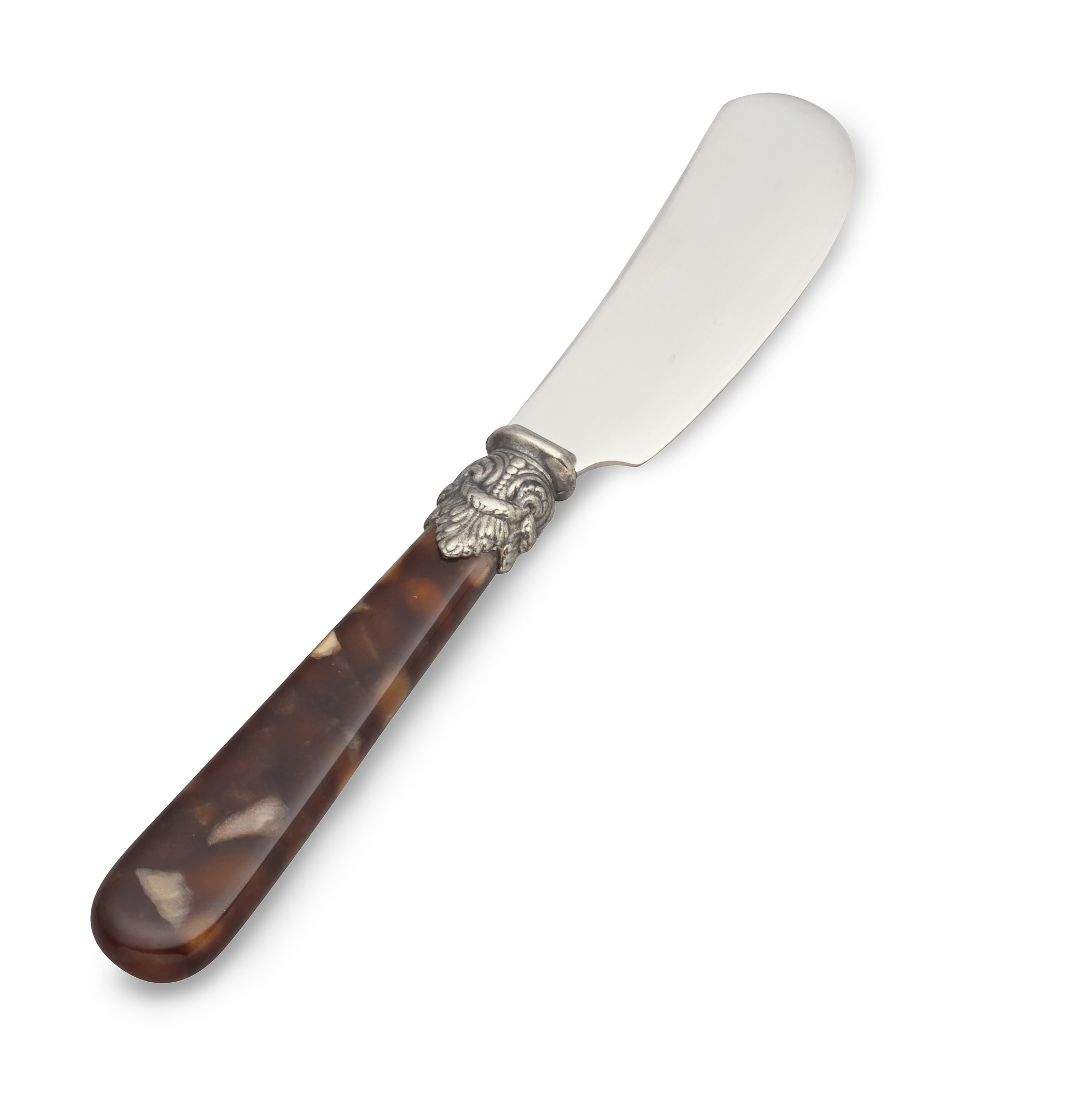Couteau à beurre, Marron (motif tortue), 13,5 cm