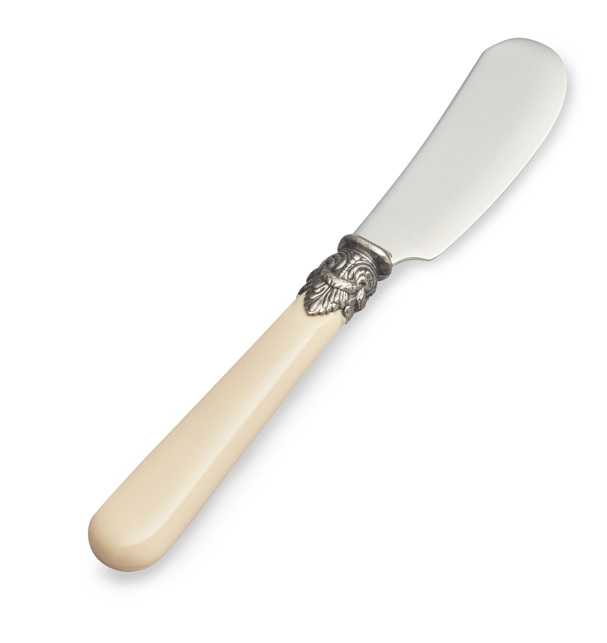 Butter knife, Ivory (matte), (5, 3 inch)